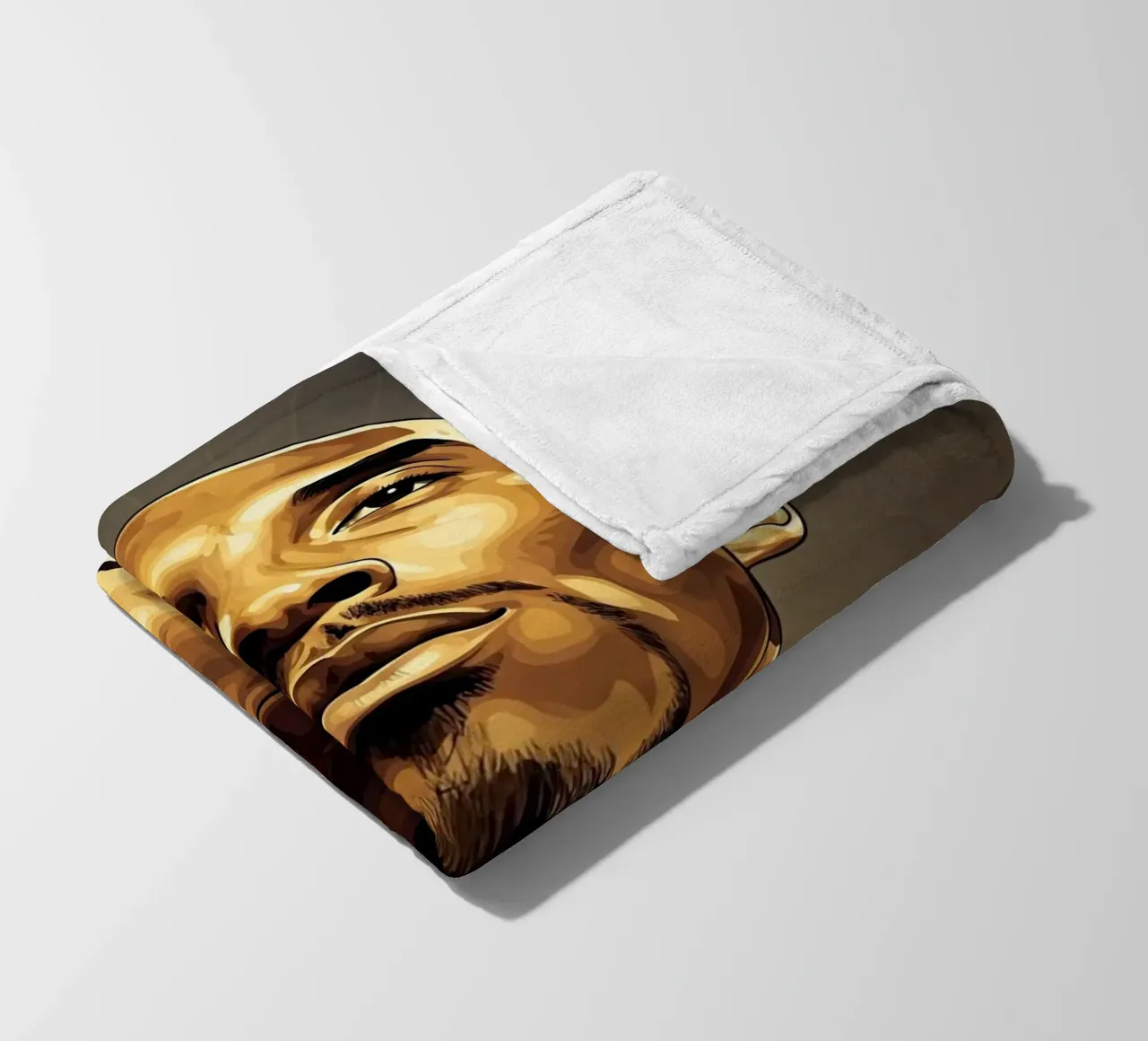 Kobe Bryant portrait (7) coperta in pile da Lembayung art