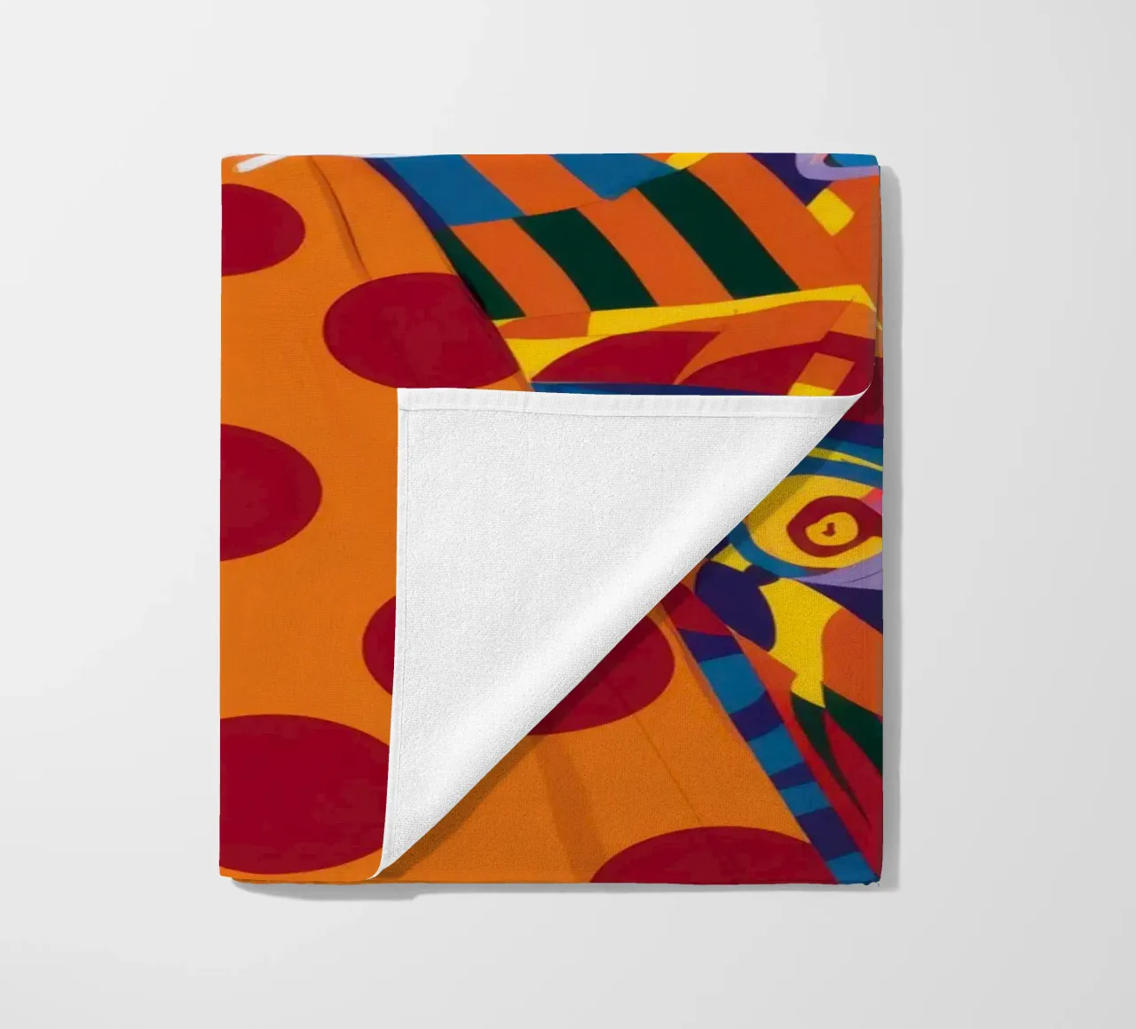 Fantasia in PolkaDot beach towel by Prism Ritual