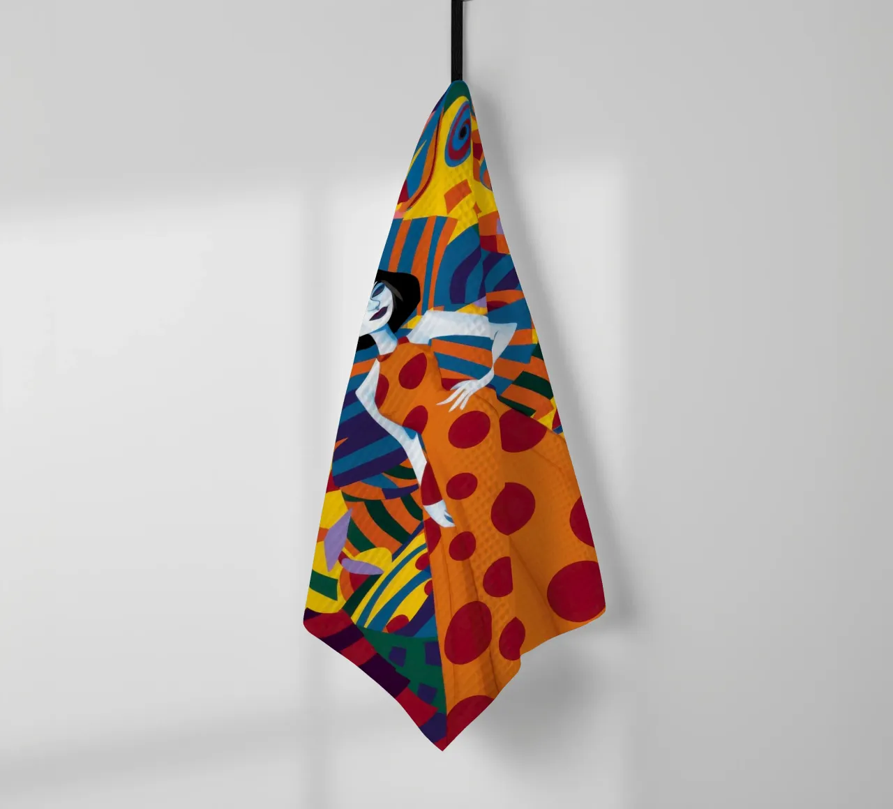Fantasia in PolkaDot tea towel by Prism Ritual