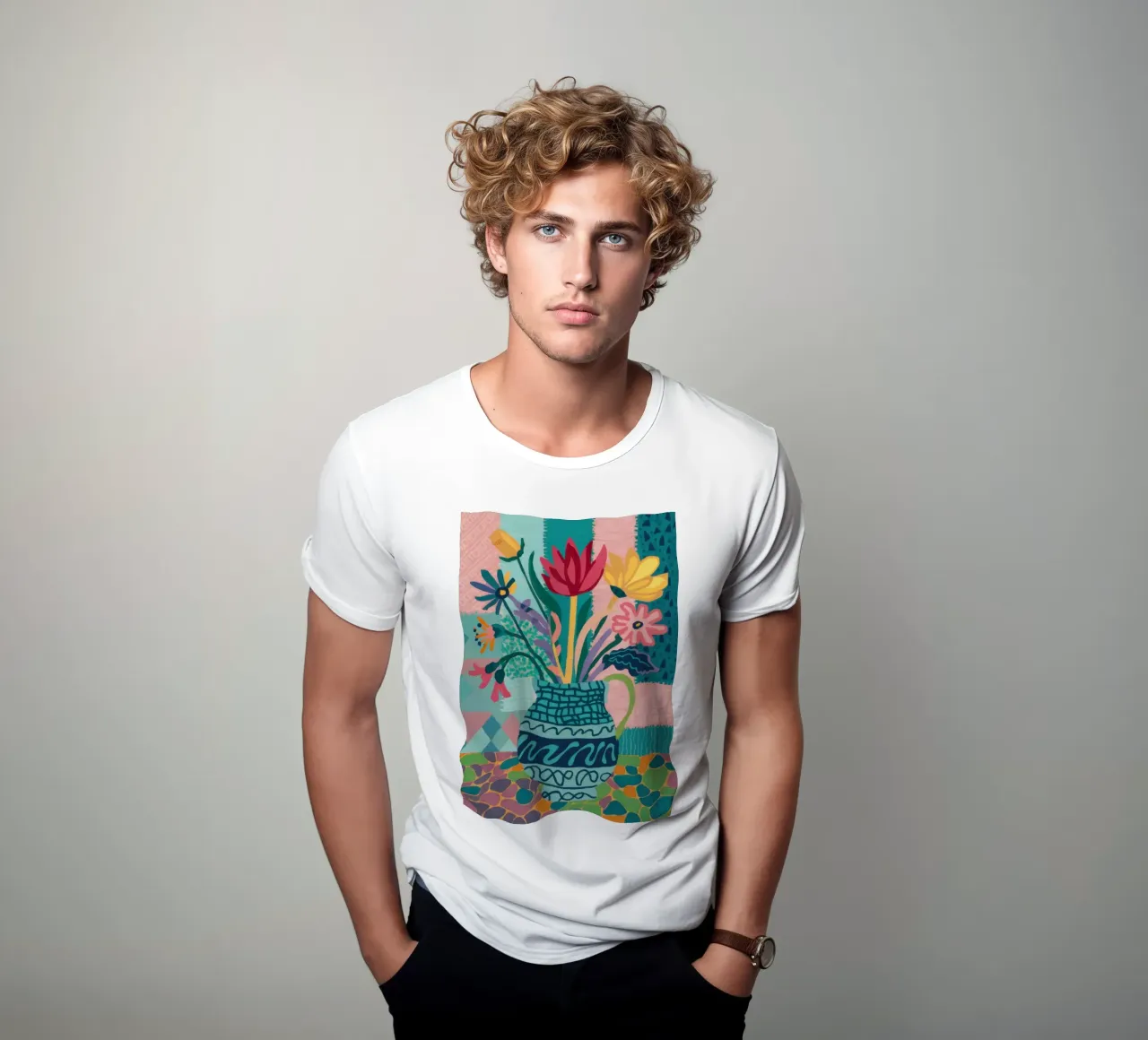 Bouquet di vasi intricati t-shirt da Frosh Pallete
