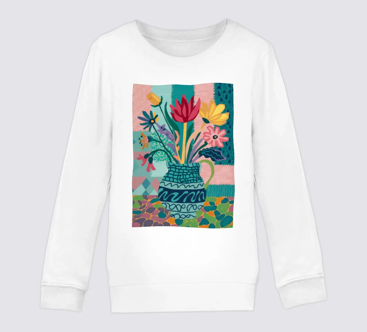 Bouquet di vasi intricati felpa bambino da Frosh Pallete