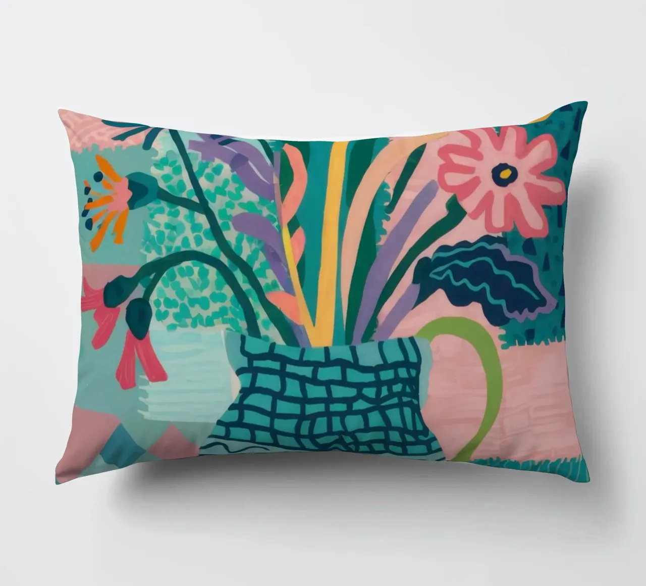 Bouquet di vasi intricati cuscino da Frosh Pallete