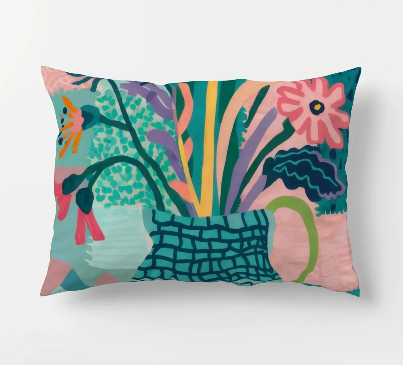 Bouquet di vasi intricati cuscino da Frosh Pallete