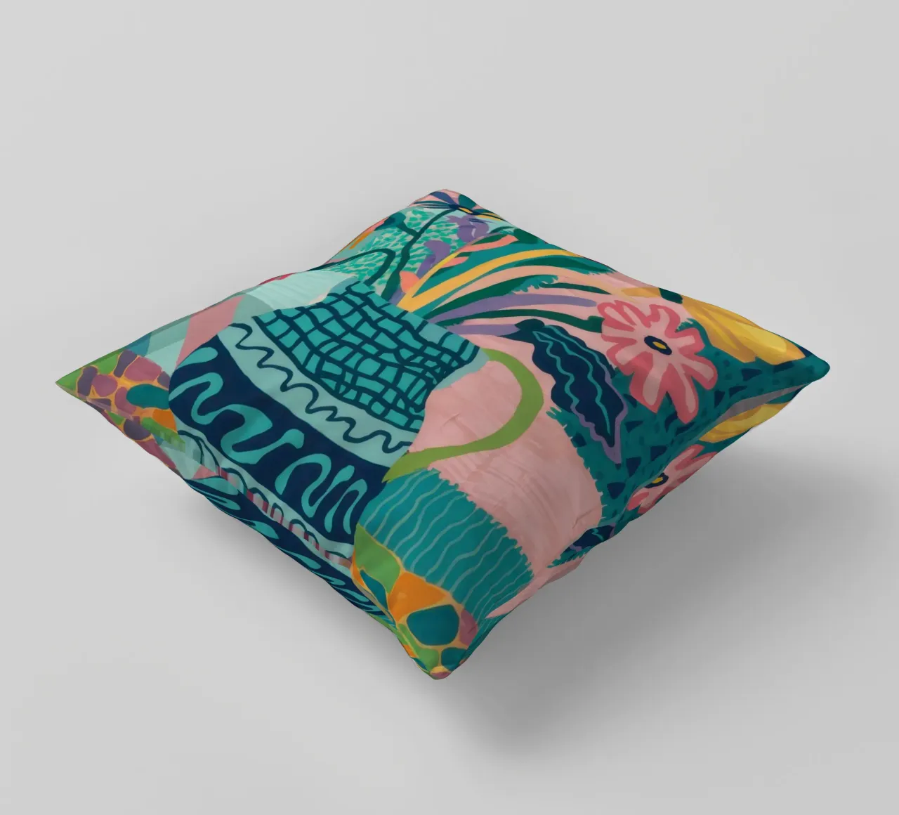 Bouquet di vasi intricati cuscino da Frosh Pallete