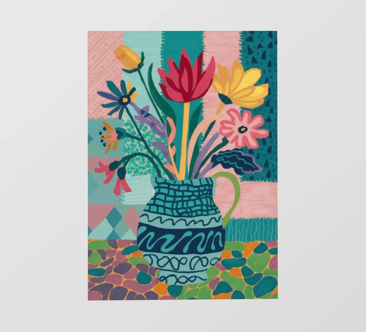 Bouquet di vasi intricati telo in pvc da Frosh Pallete