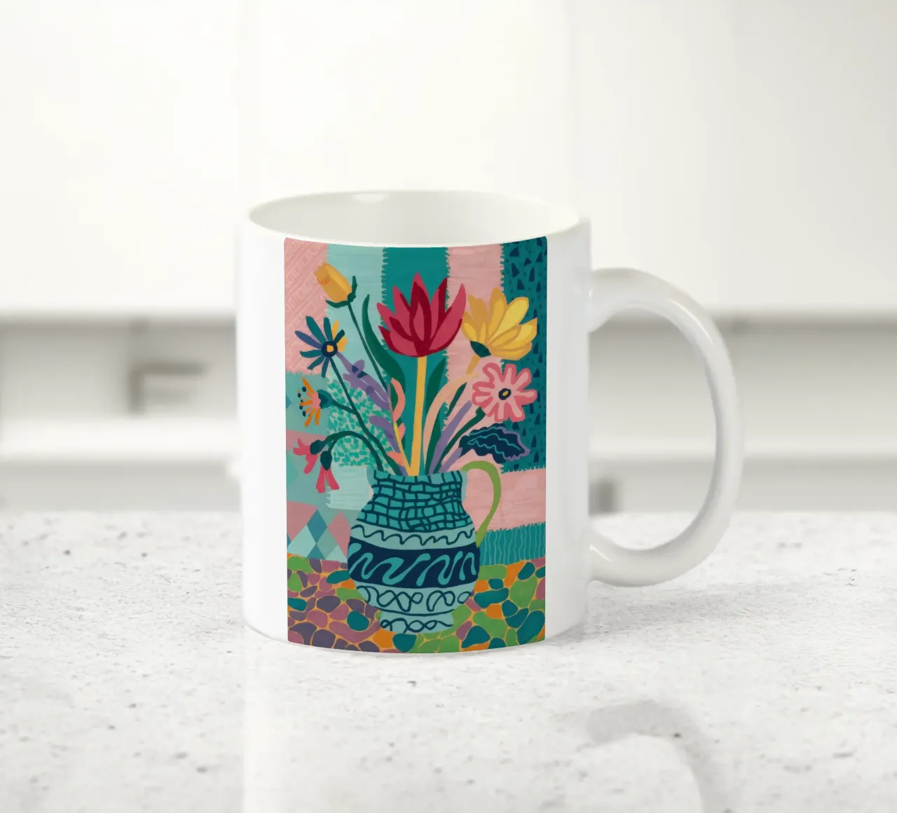 Bouquet di vasi intricati tazza in ceramica da Frosh Pallete