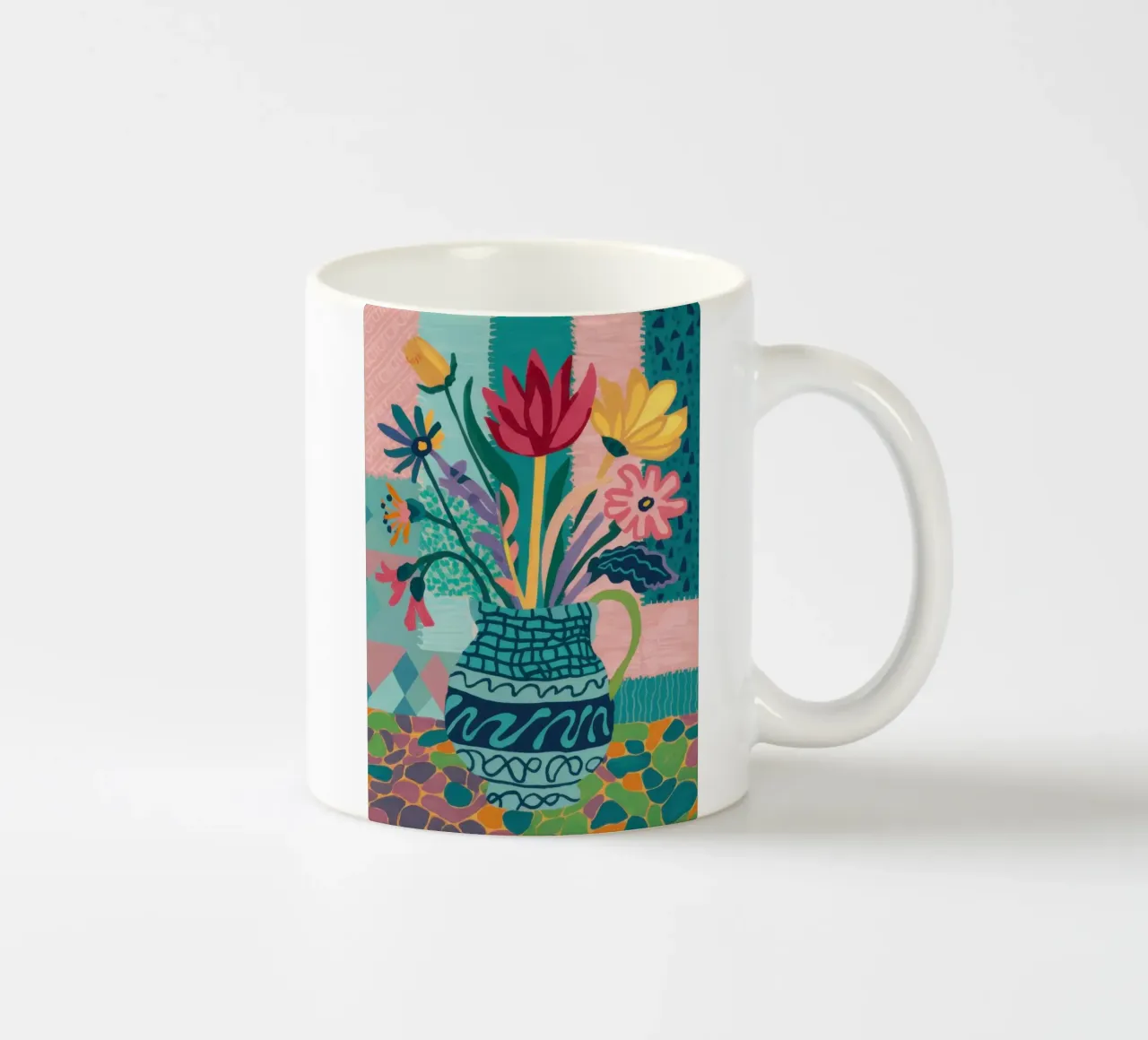 Bouquet di vasi intricati tazza in ceramica da Frosh Pallete