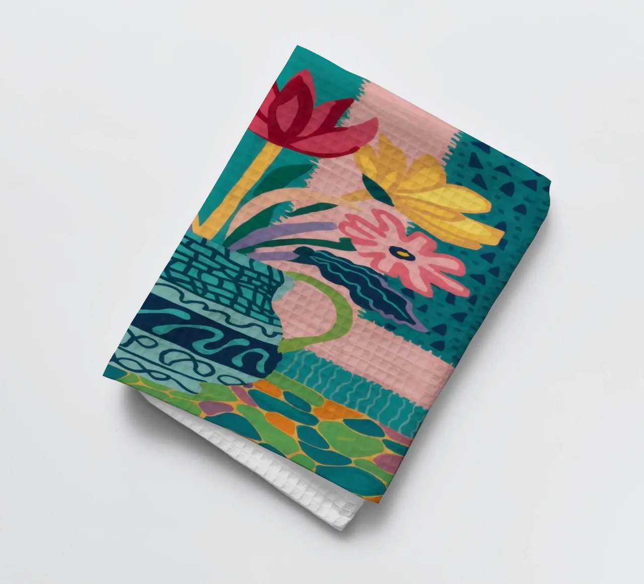 Bouquet di vasi intricati canovaccio da cucina da Frosh Pallete