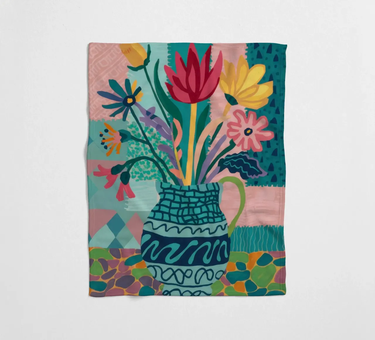 Bouquet di vasi intricati coperta in pile da Frosh Pallete