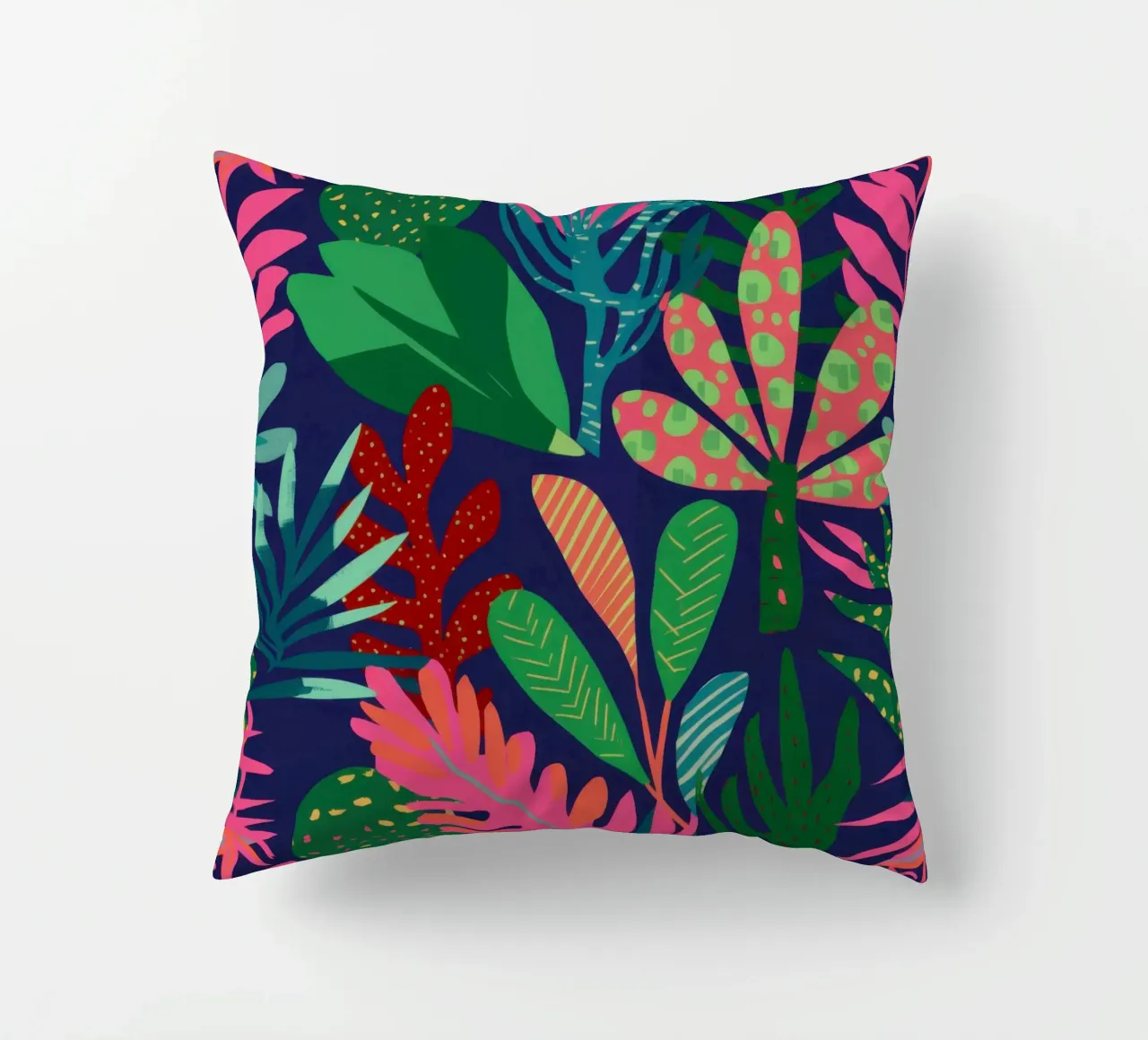 Jungla de medianoche Lush cojín de Bring Haven