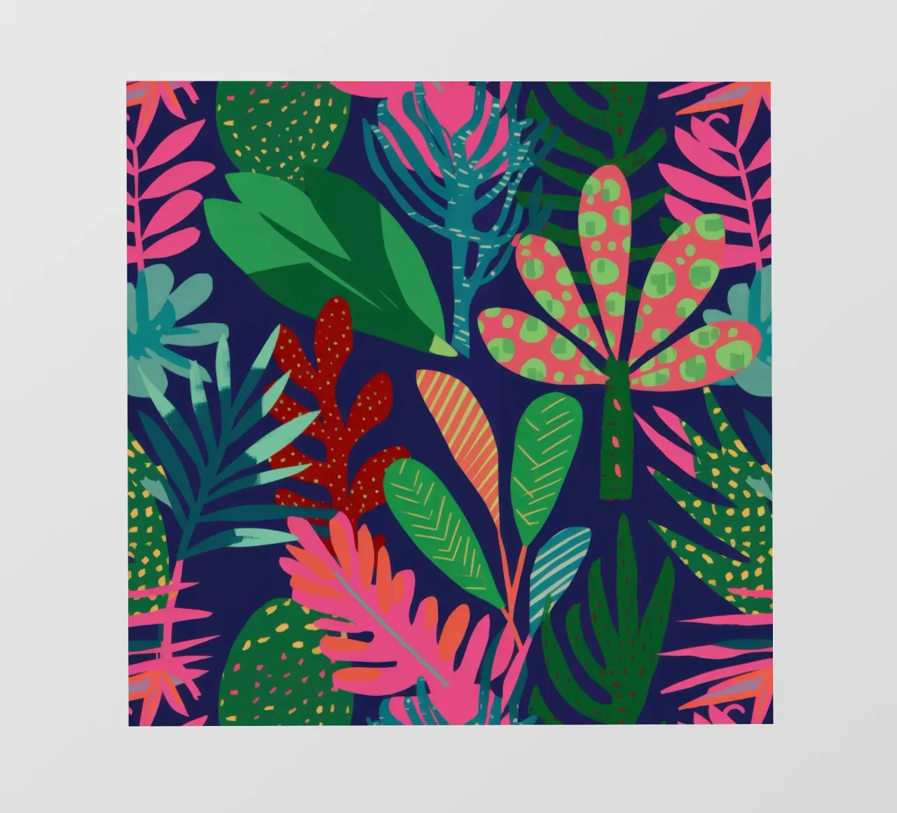 Giungla di mezzanotte Lush telo in pvc da Bring Haven
