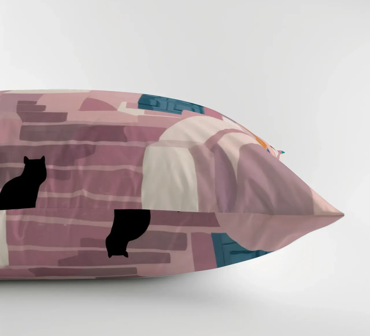 Santorini Cat Path cuscino da Veil Maya