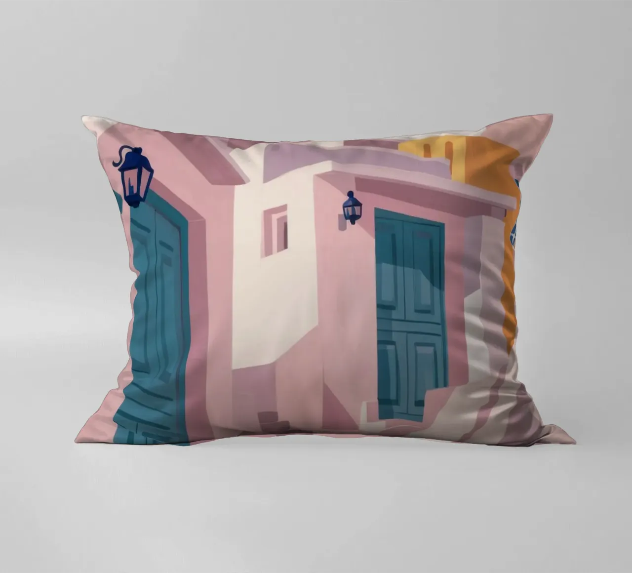 Santorini Cat Path cuscino da Veil Maya