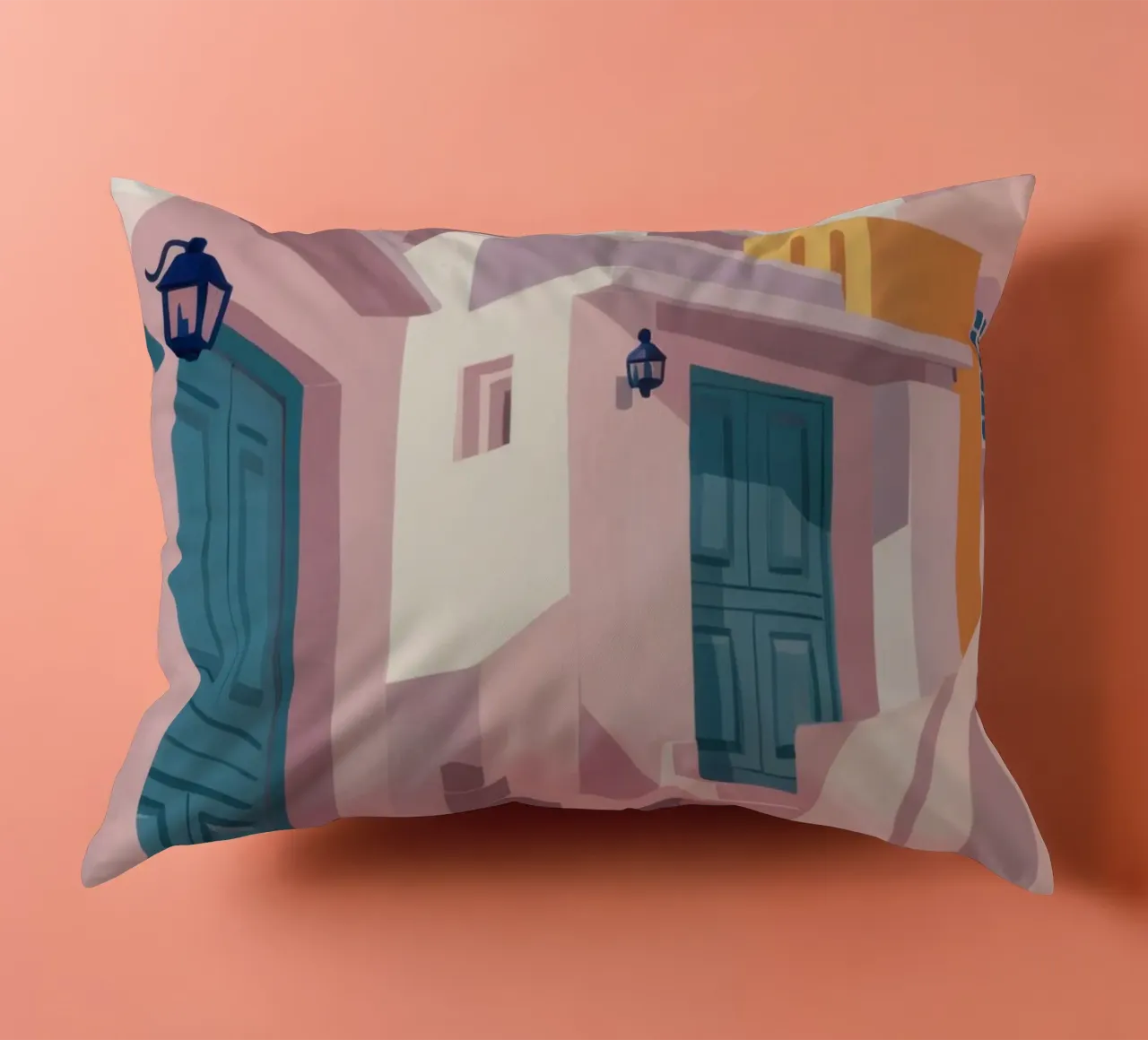 Santorini Cat Path cuscino da Veil Maya