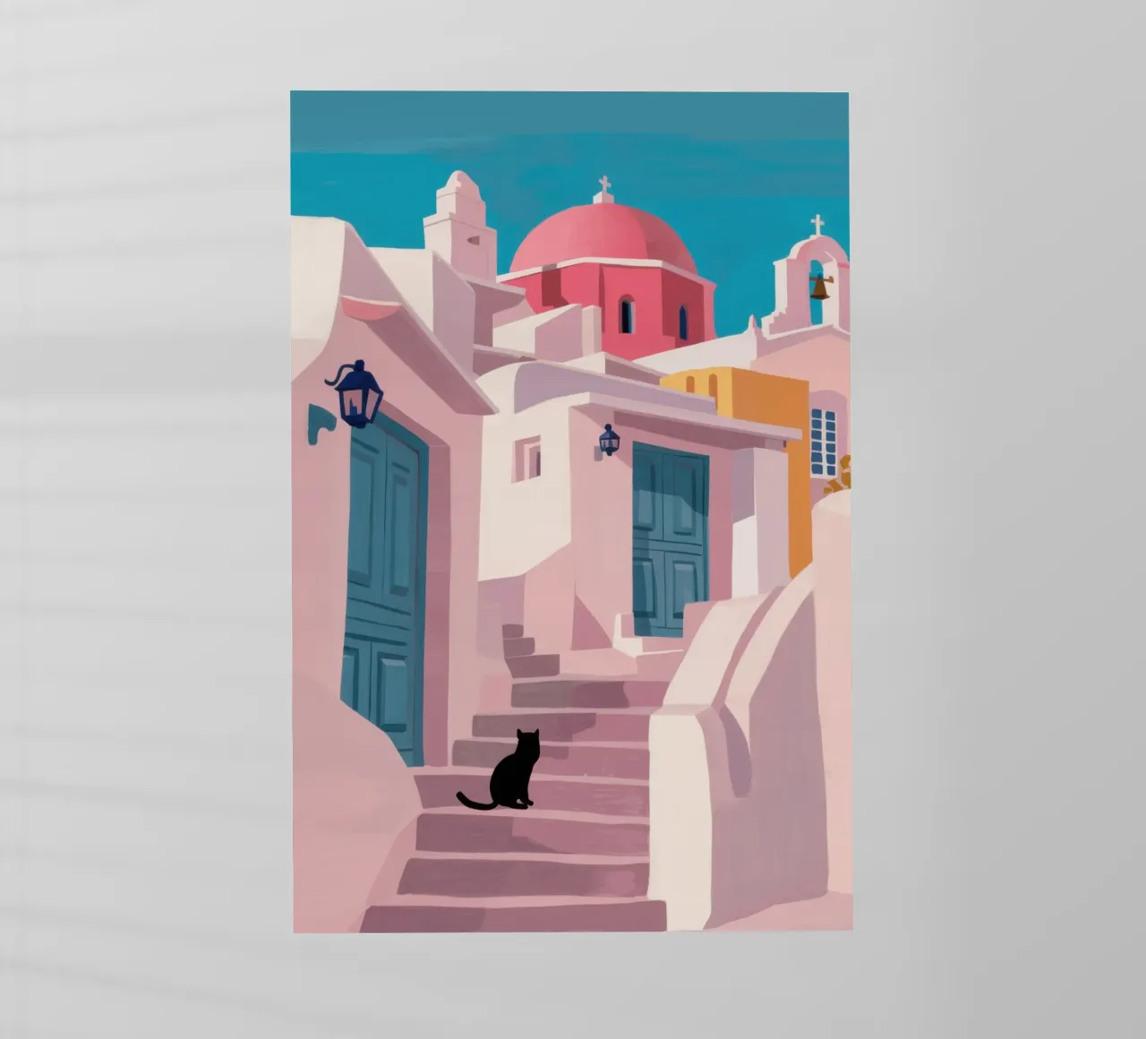 Santorini Cat Path pellicola backlit da Veil Maya