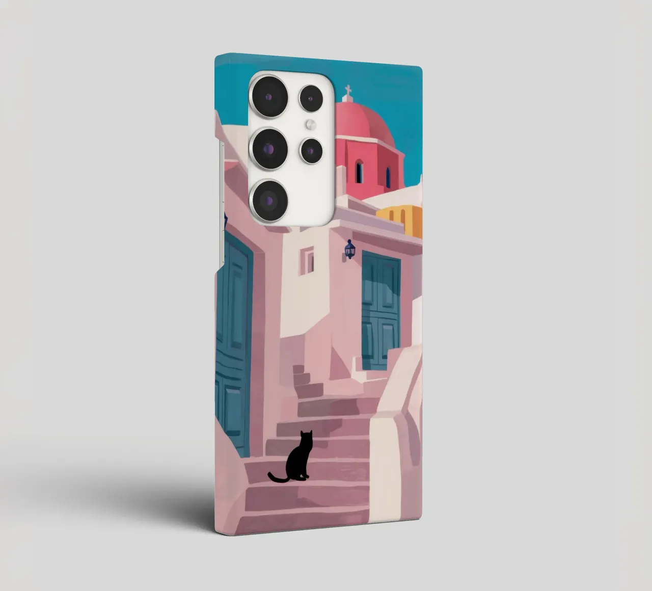 Santorini Cat Path cover samsung da Veil Maya
