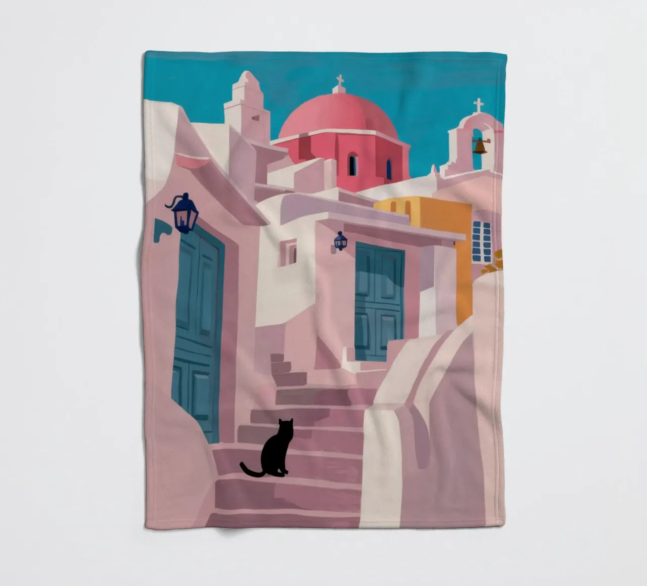 Santorini Cat Path coperta in pile da Veil Maya