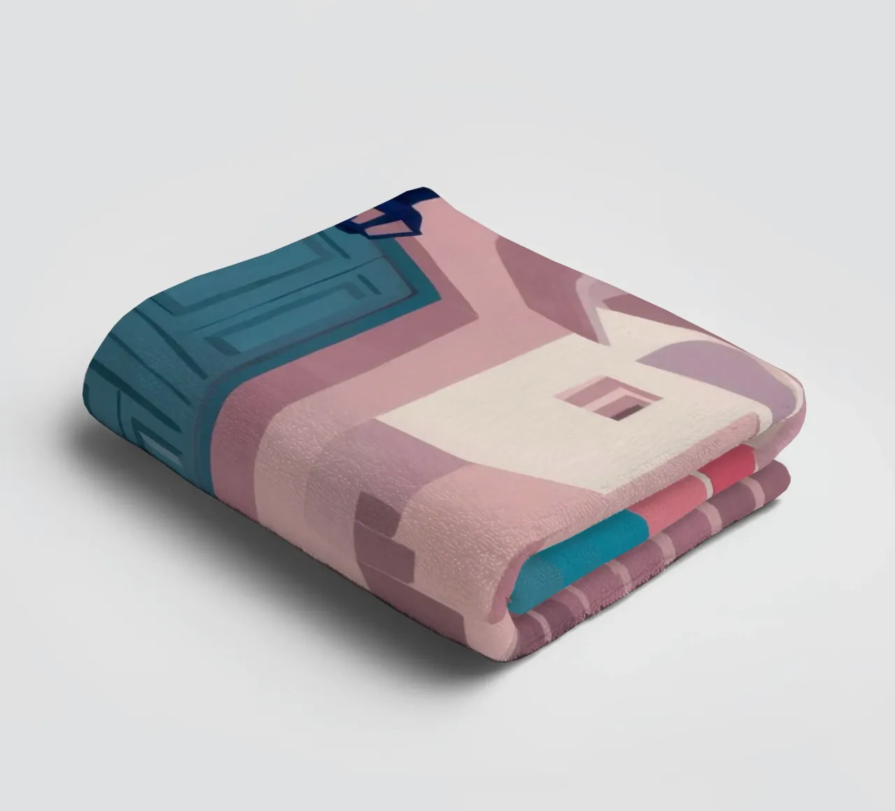 Santorini Cat Path towel by Veil Maya