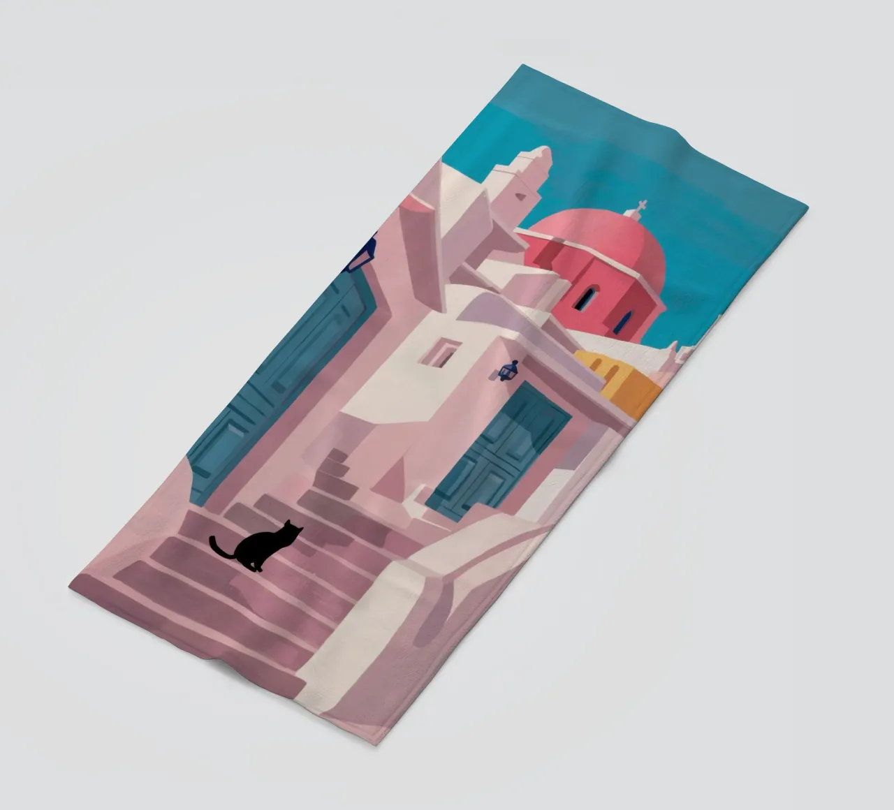 Santorini Cat Path telo mare da Veil Maya