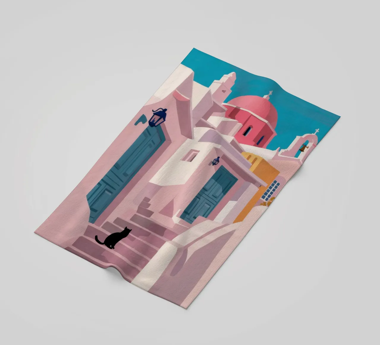 Santorini Cat Path telo mare da Veil Maya