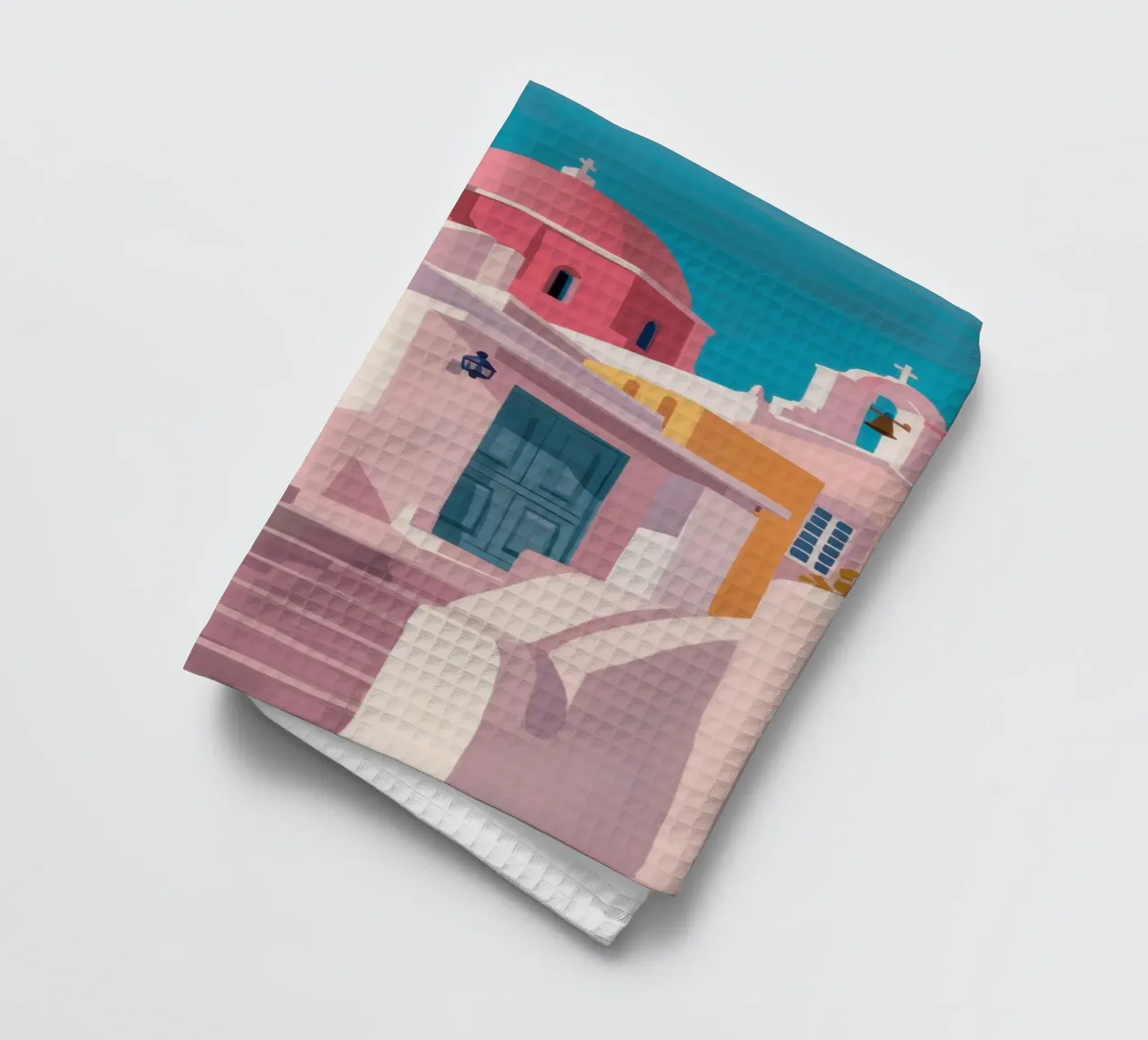 Santorini Cat Path canovaccio da cucina da Veil Maya