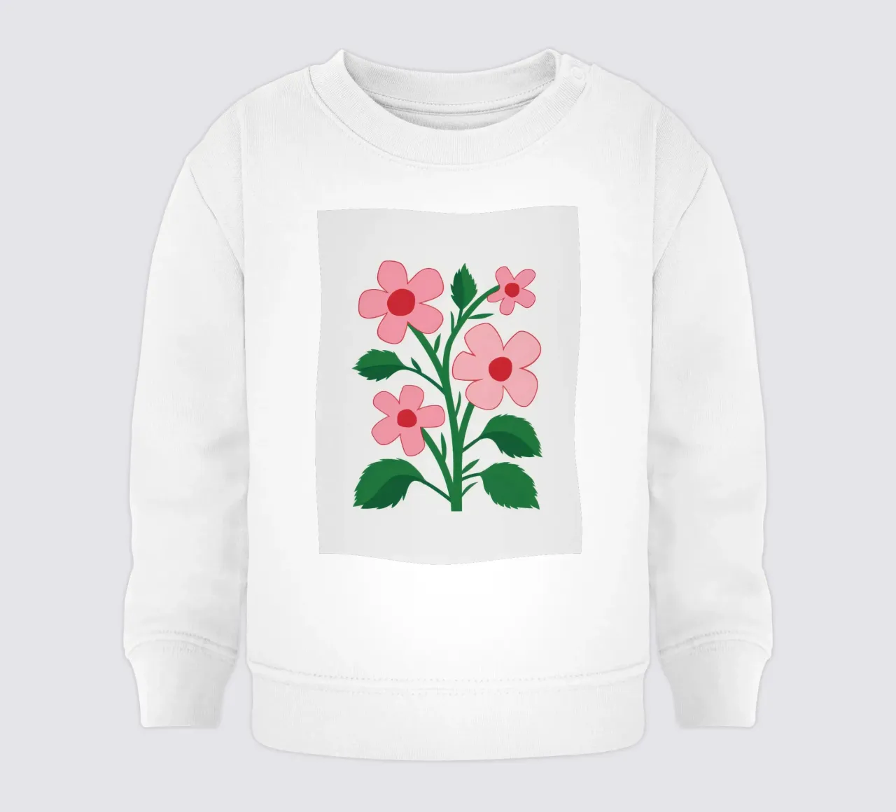 Simple Pink Blossoms felpa neonato da Solar Paint