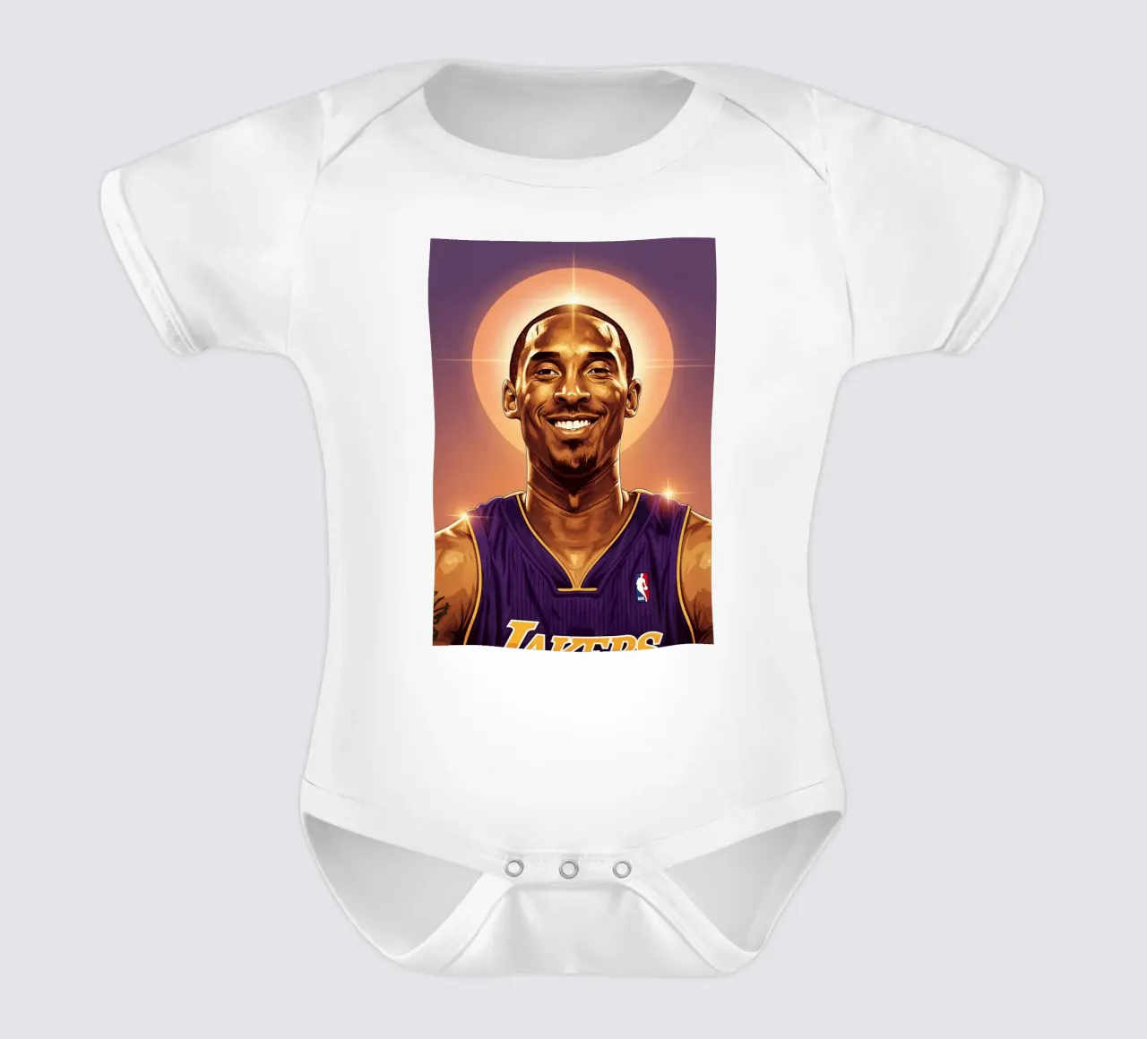 Kobe Bryant portrait (8) body neonato maniche corte da Lembayung art