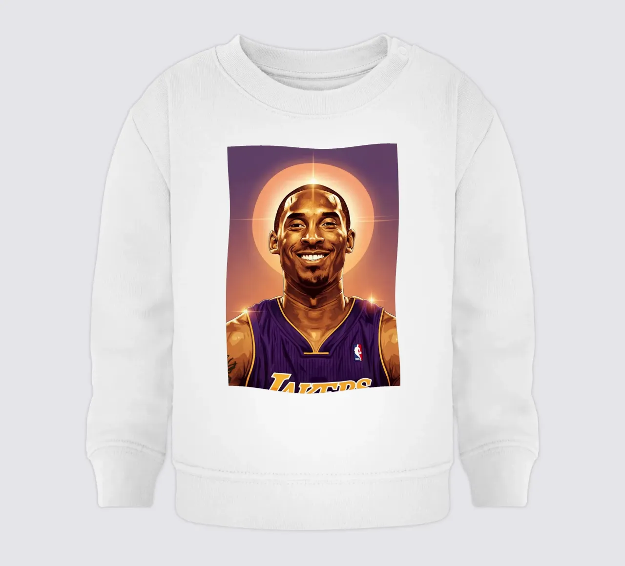 Kobe Bryant portrait (8) felpa neonato da Lembayung art