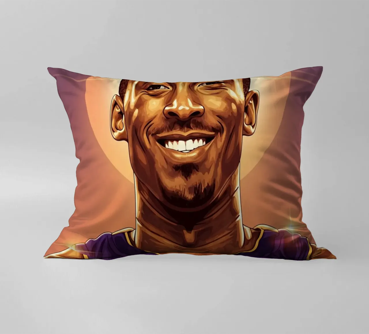 Kobe Bryant portrait (8) cuscino da Lembayung art