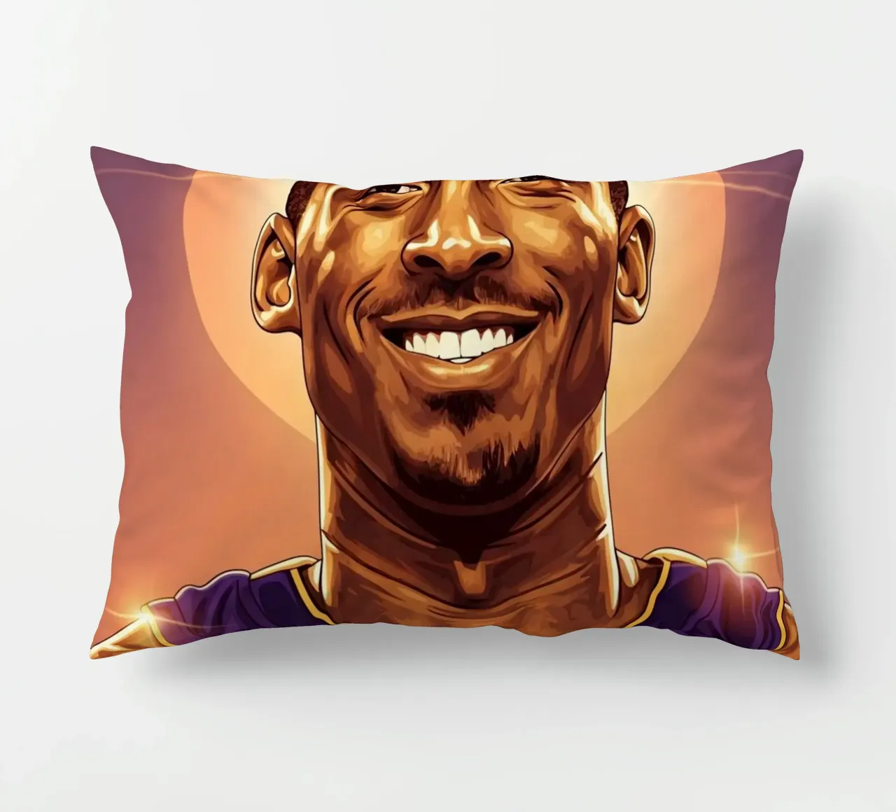 Kobe Bryant portrait (8) cuscino da Lembayung art