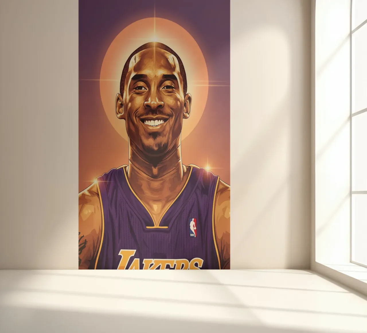 Kobe Bryant portrait (8) carta da parati fotografica da Lembayung art