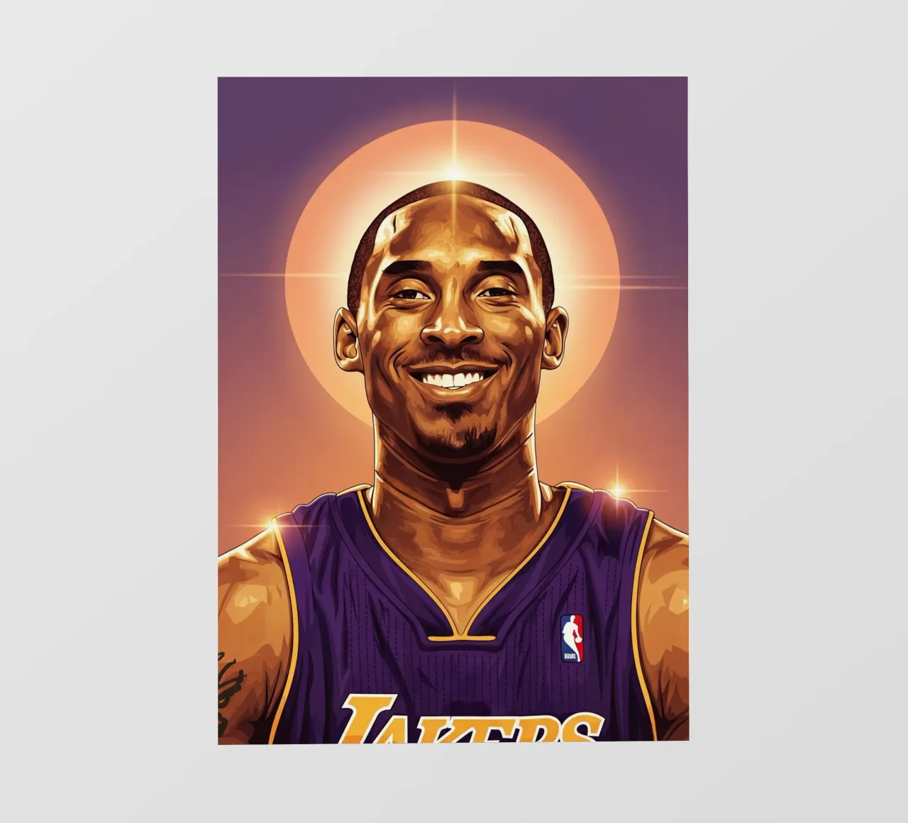 Kobe Bryant portrait (8) carta da parati fotografica da Lembayung art