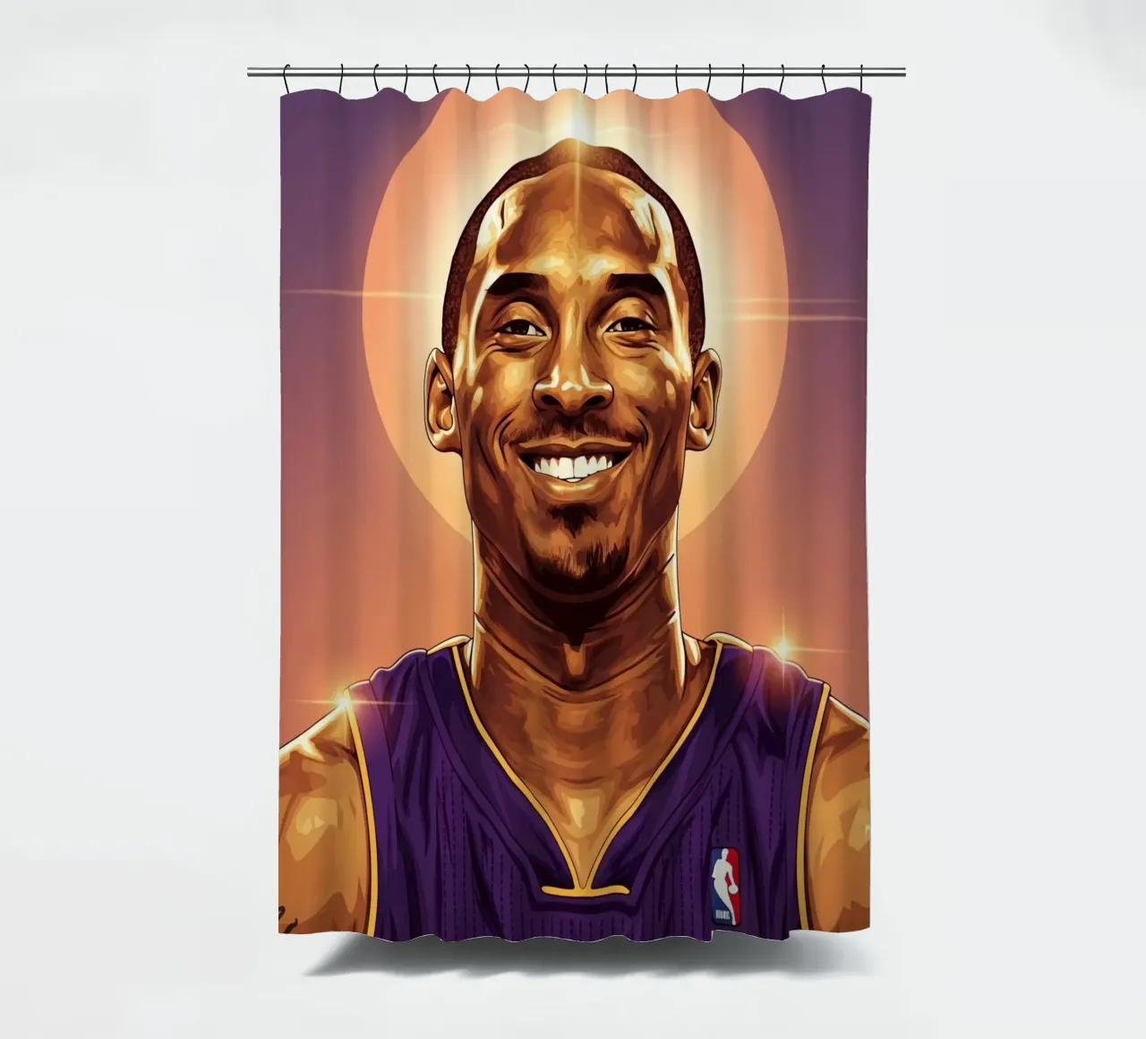 Kobe Bryant portrait (8) tenda da doccia da Lembayung art