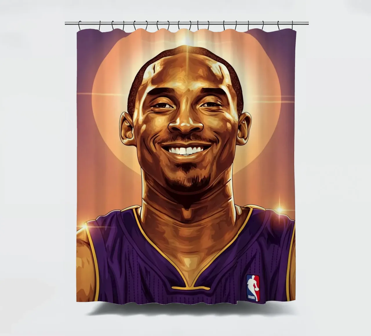 Kobe Bryant portrait (8) tenda da doccia da Lembayung art