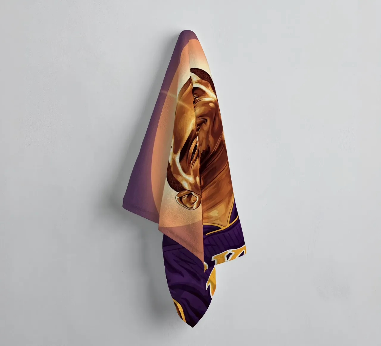 Kobe Bryant portrait (8) asciugamano da bagno da Lembayung art