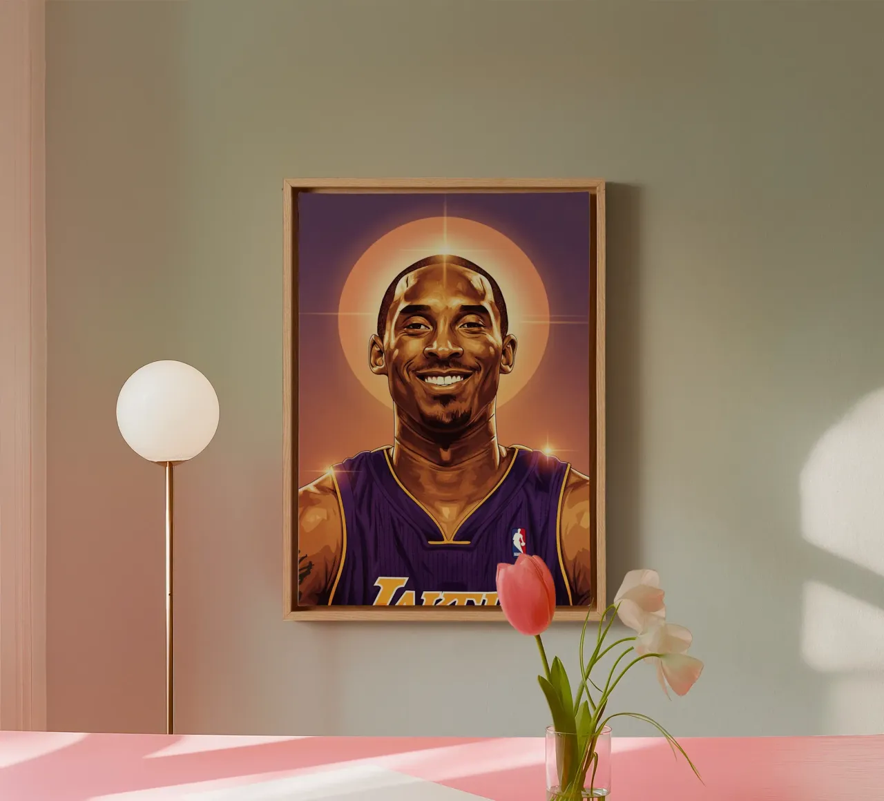 Kobe Bryant portrait (8) tela da Lembayung art