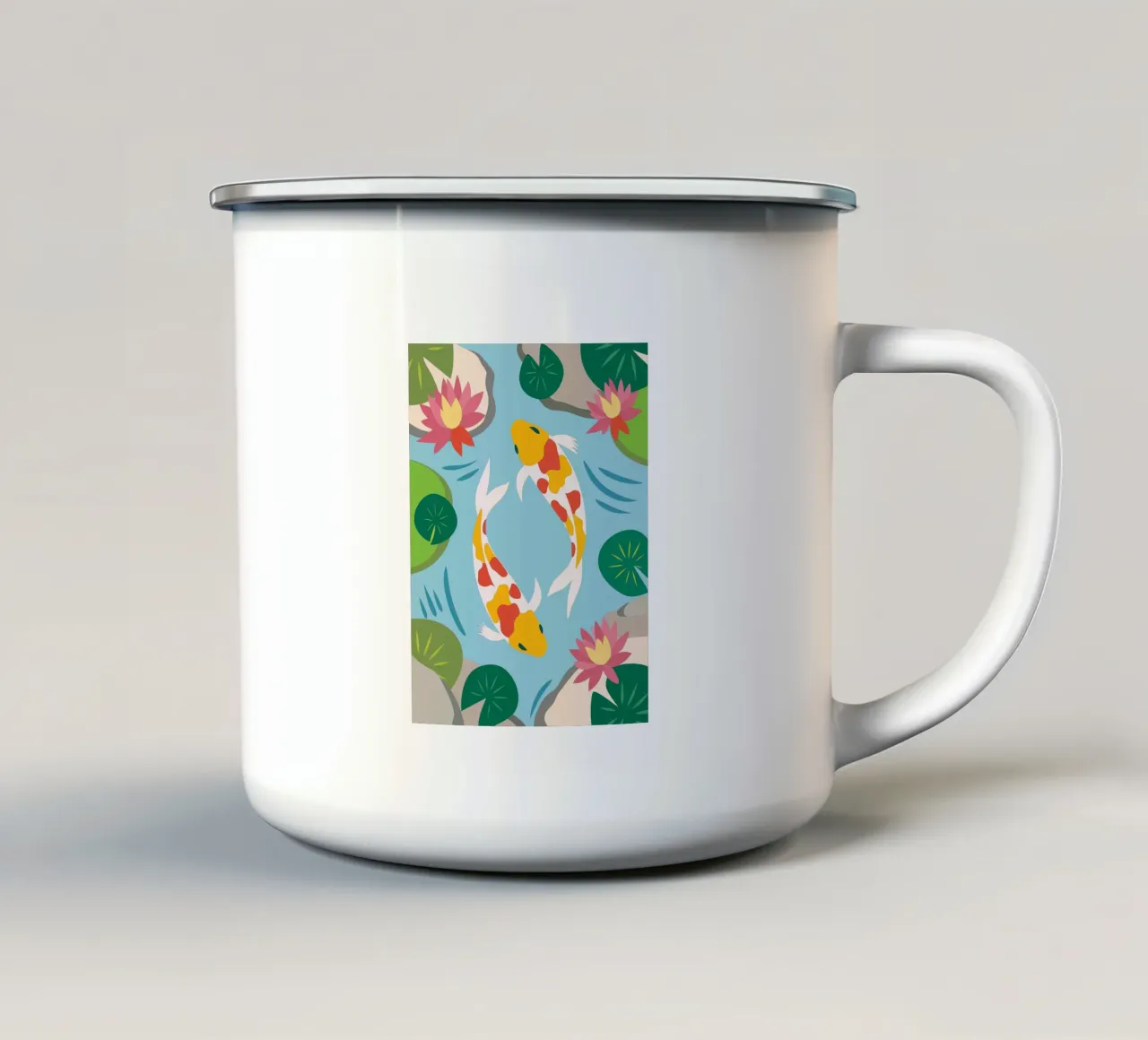Koi Fish tazza in smalto da CUTE ANIMALS