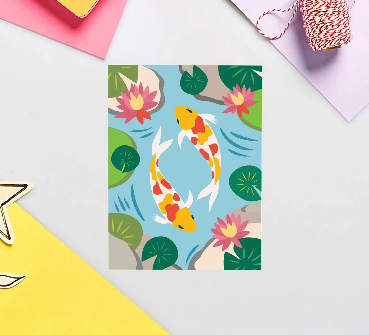 Koi Fish sticker by CUTE ANIMALS