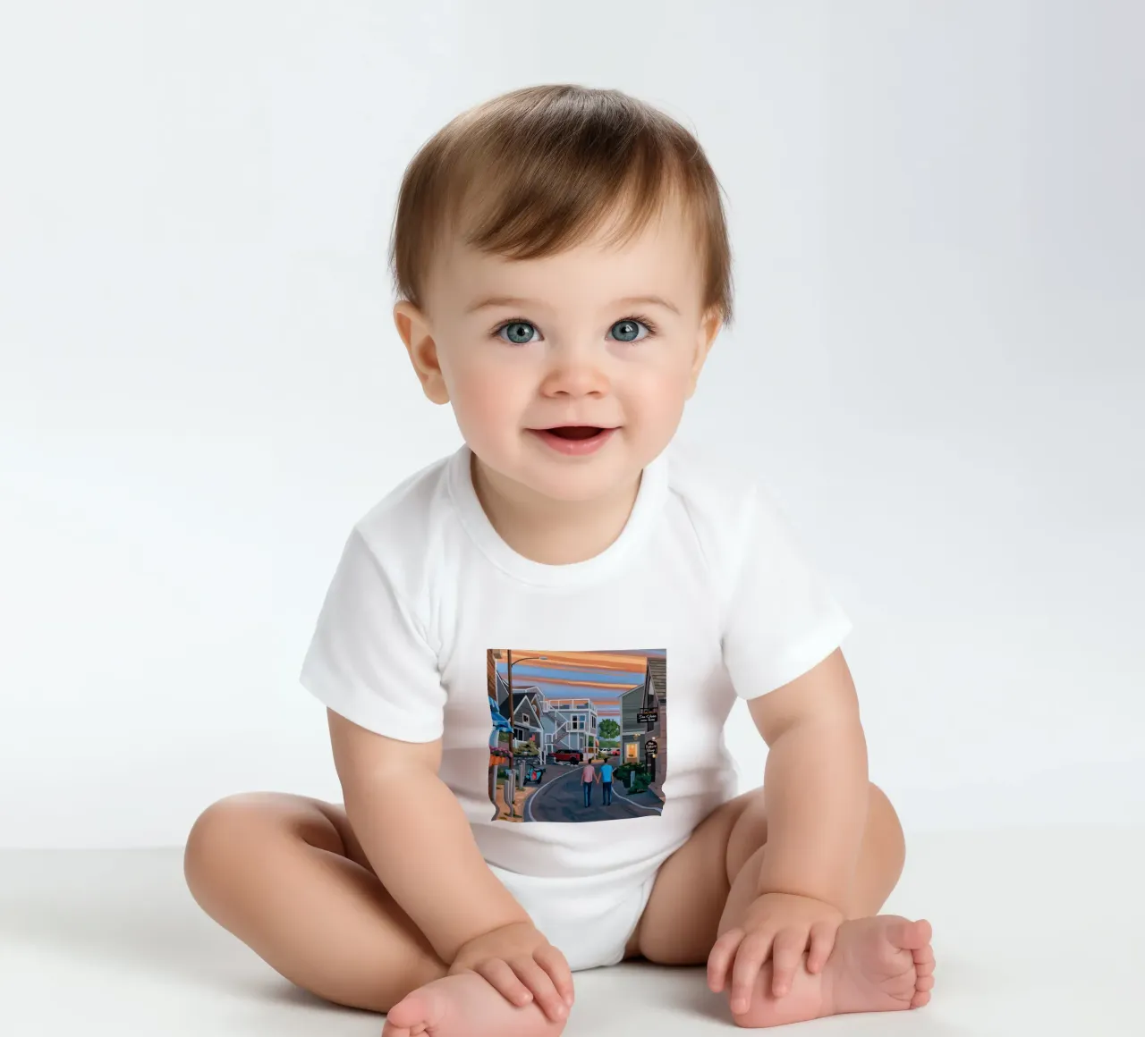 Tornare a casa - Chris Figer body neonato maniche corte da Avacopelprints
