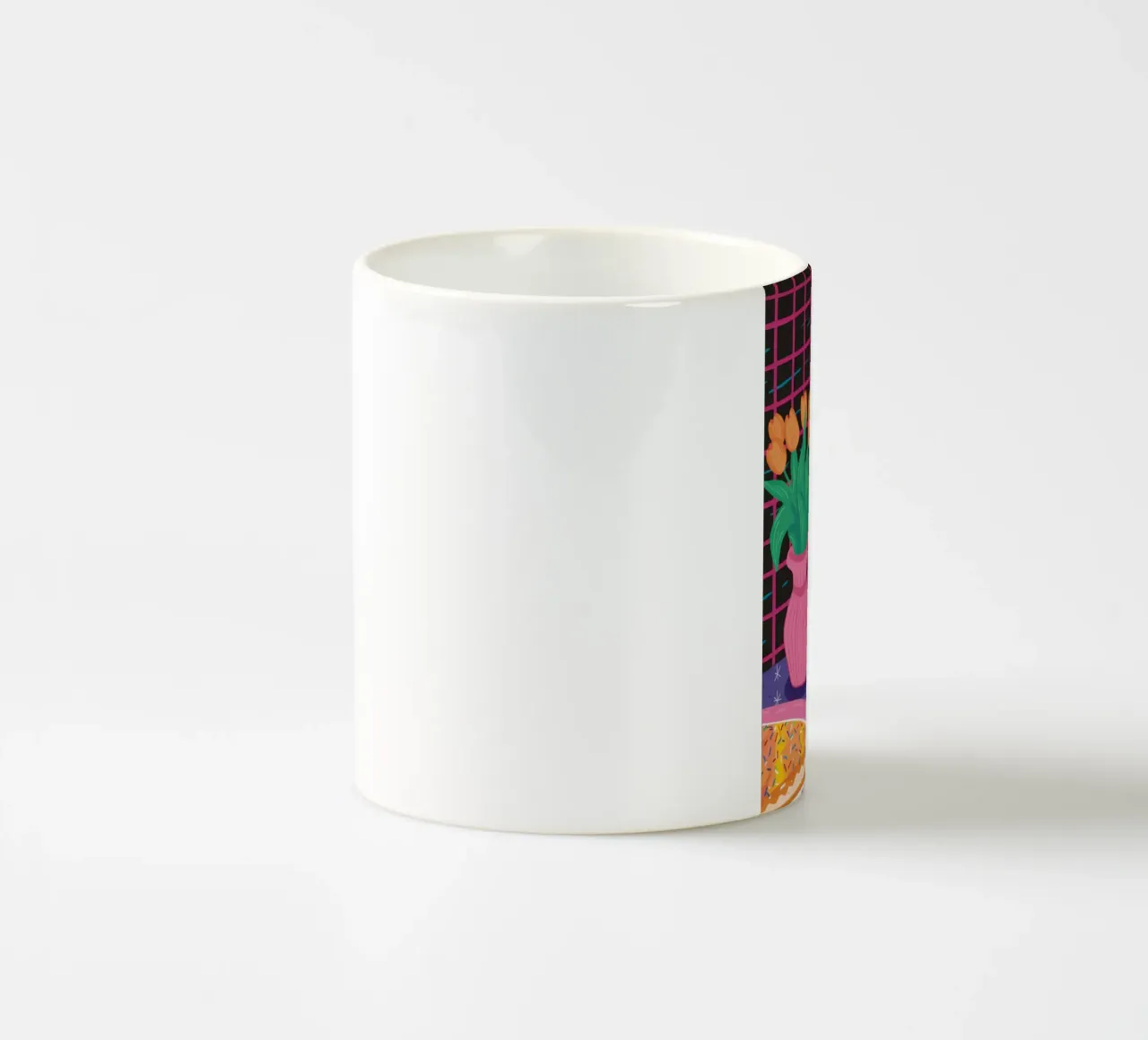 L'ora del tè a scacchi tazza in ceramica da Prism Ritual