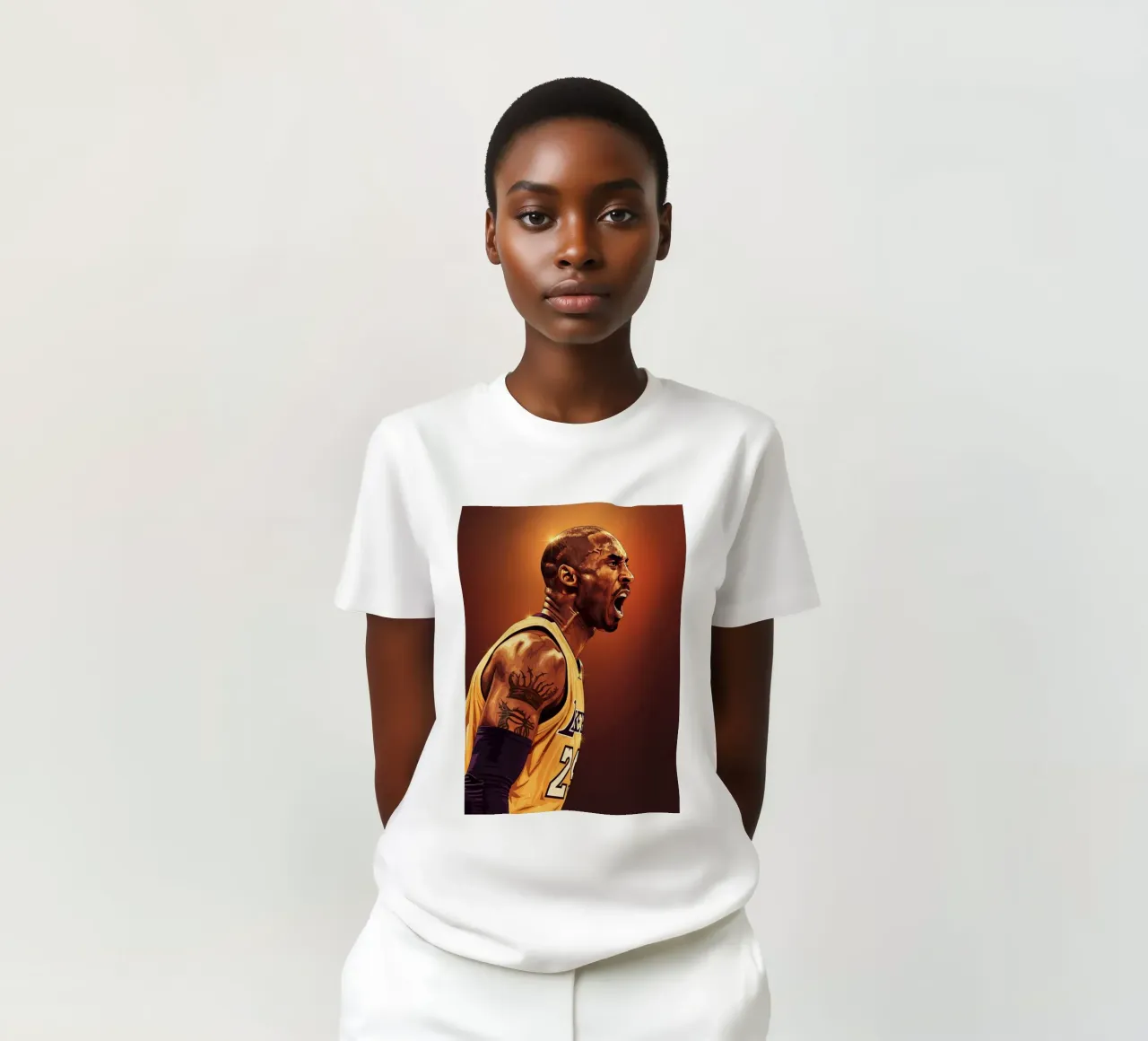 Kobe Bryant portrait (9) t-shirt da Lembayung art