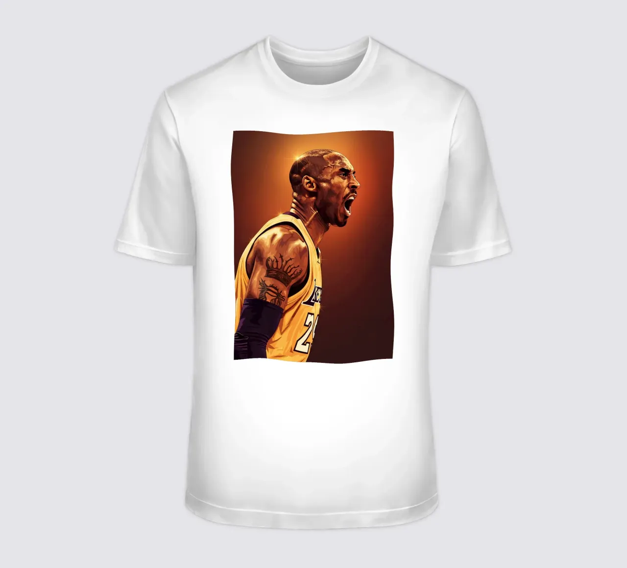 Kobe Bryant portrait (9) t-shirt da Lembayung art