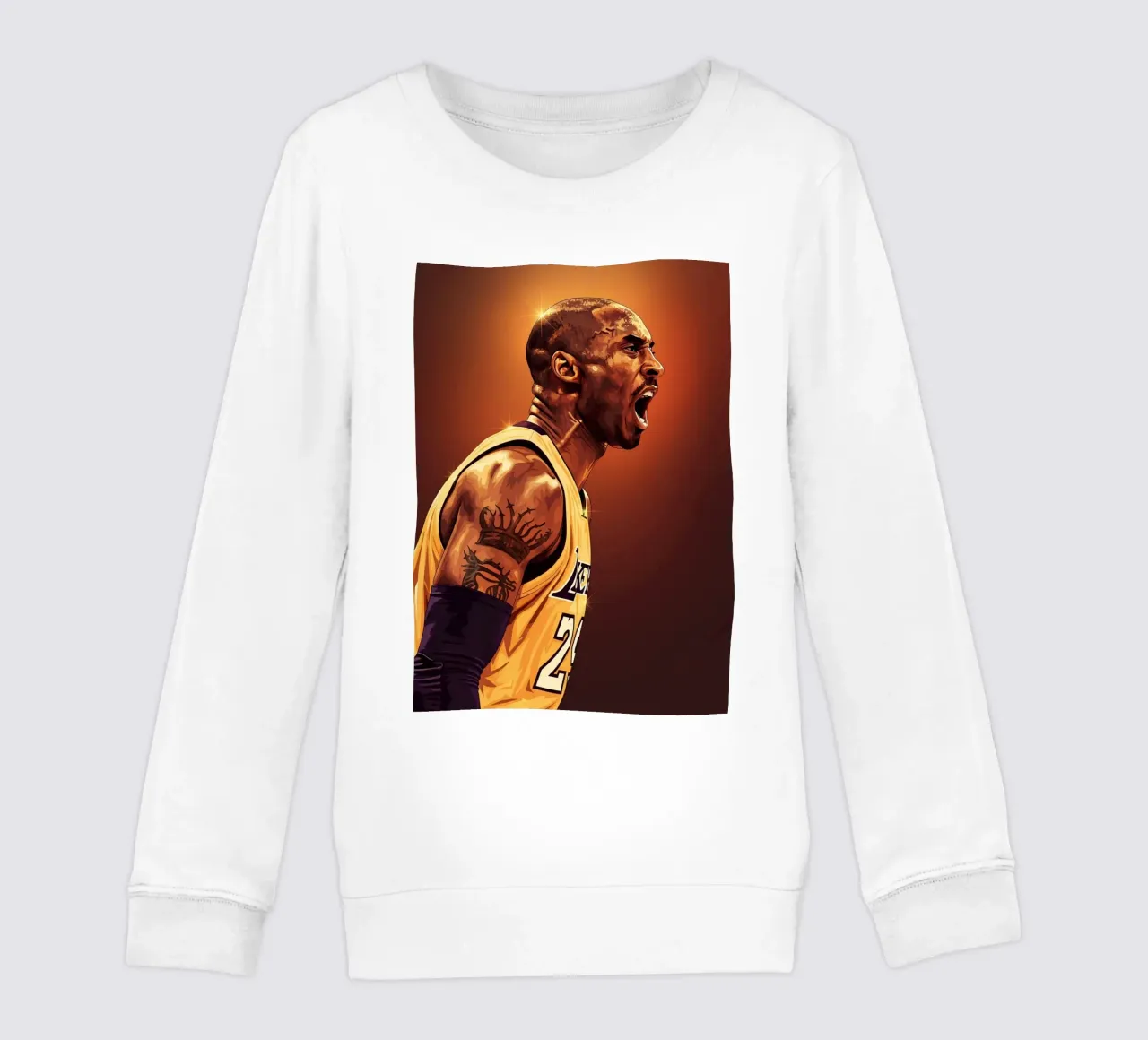 Kobe Bryant portrait (9) felpa bambino da Lembayung art