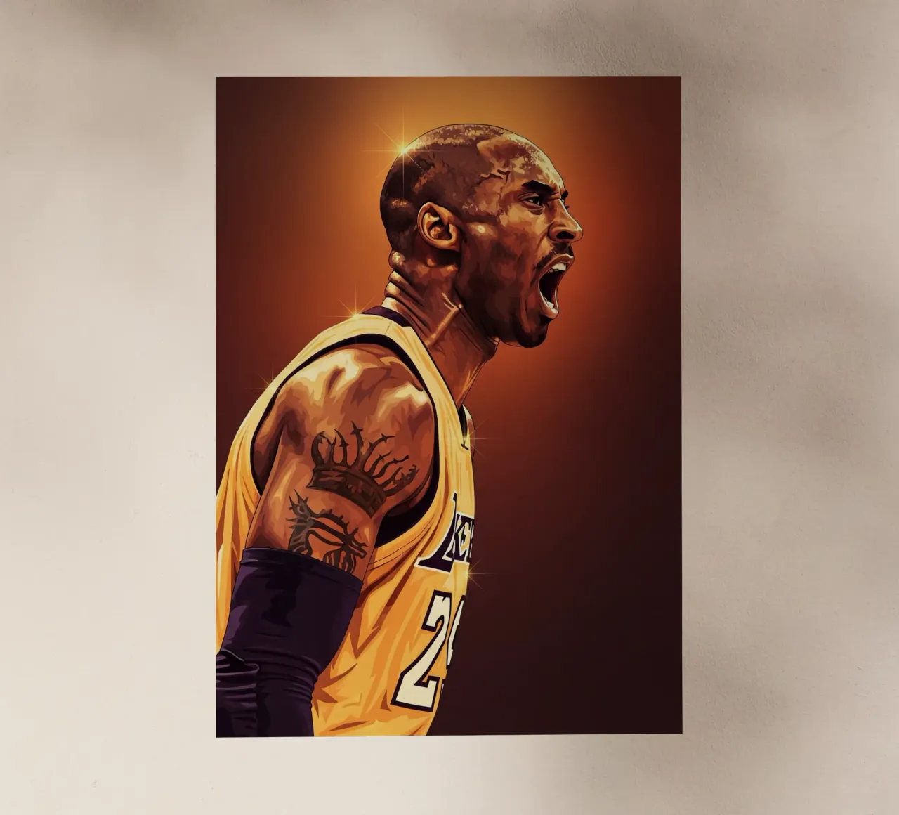 Kobe Bryant portrait (9) pellicola backlit da Lembayung art