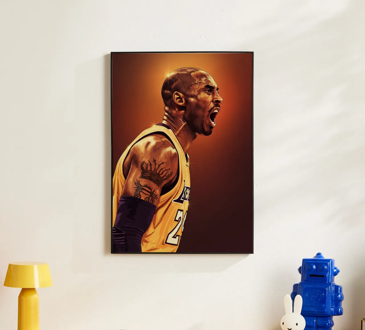 Kobe Bryant portrait (9) alluminio dibond da Lembayung art