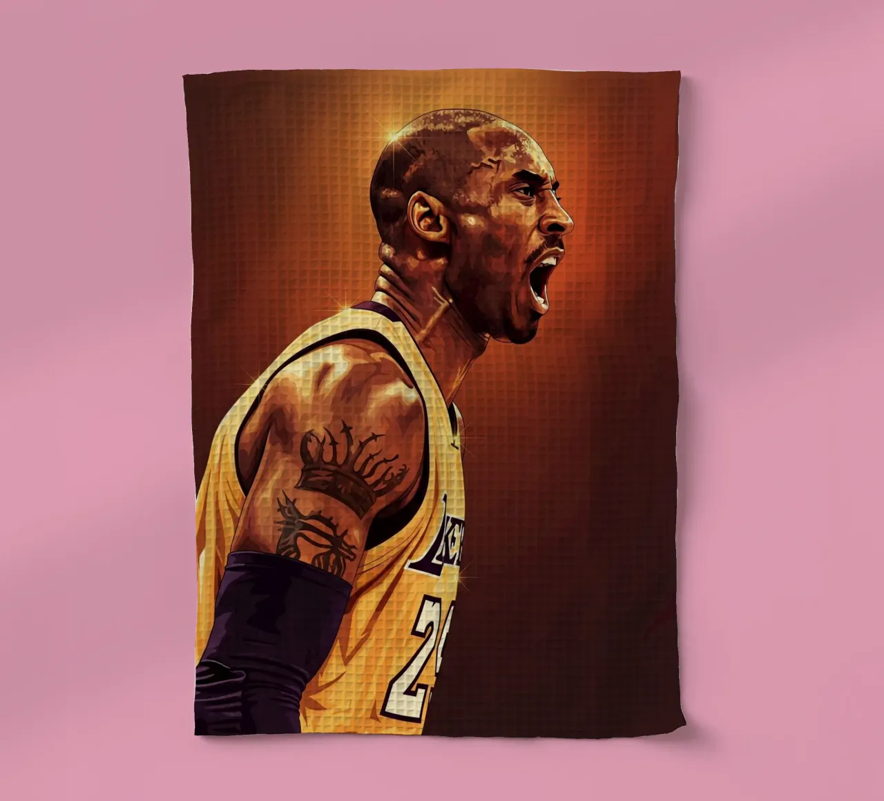 Kobe Bryant portrait (9) canovaccio da cucina da Lembayung art