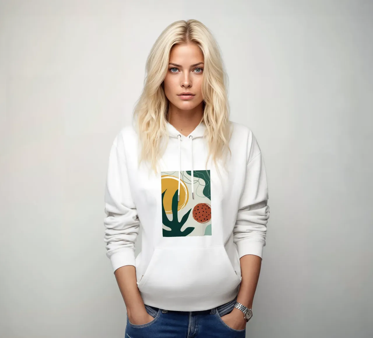 Organic Cookie Stillness hoodie by Solar Paint