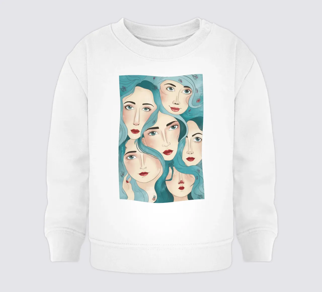 Sguardo collettivo femminile felpa neonato da Frosh Pallete