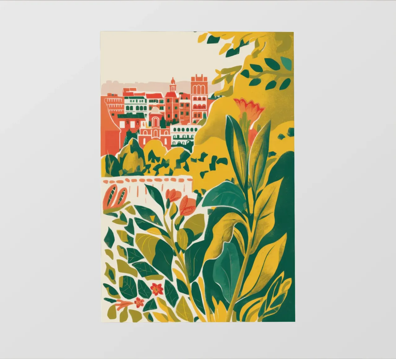 Lush Riviera Framing photo wallpaper by Veil Maya
