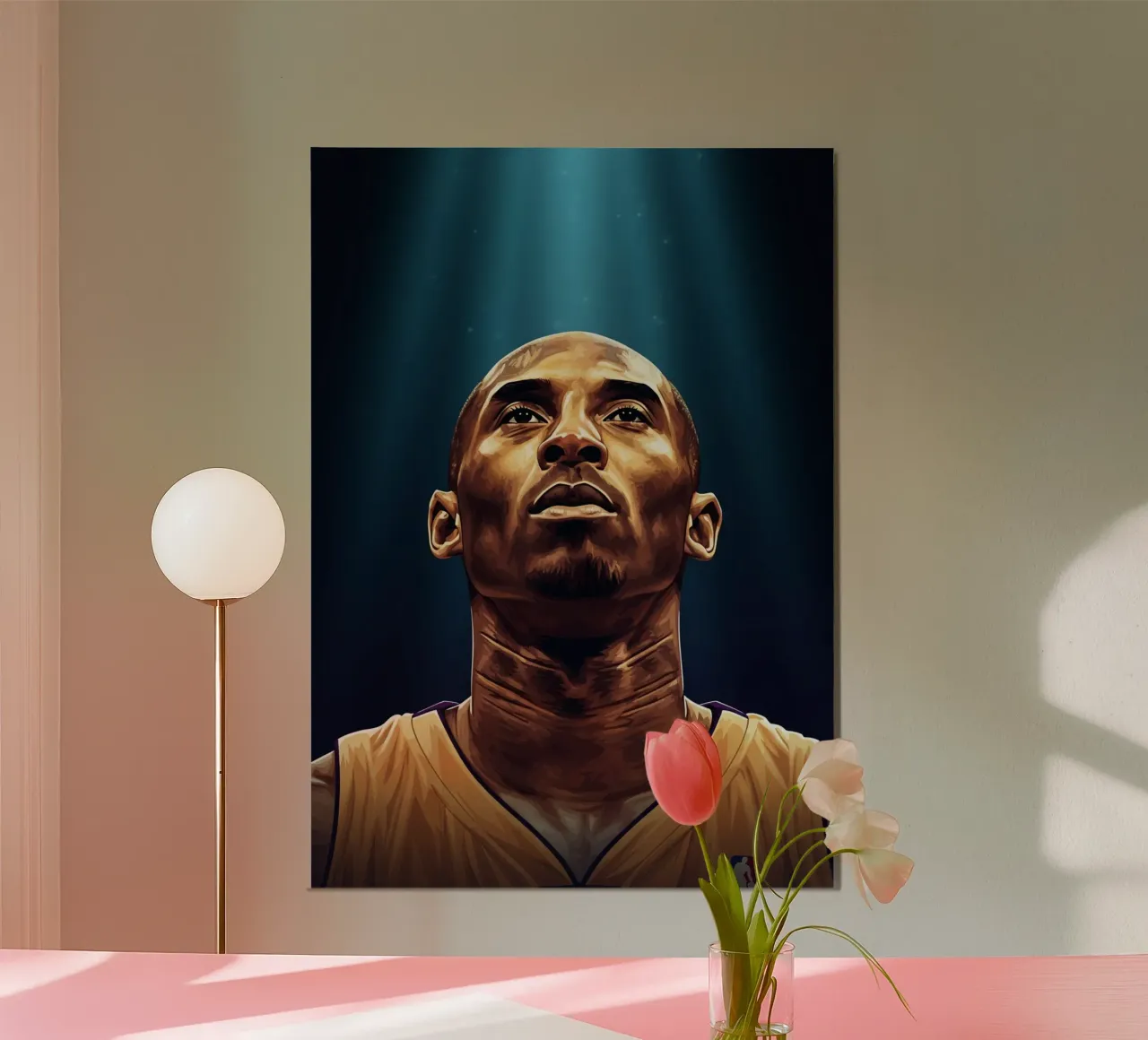 Kobe Bryant portrait (10) pannello forex da Lembayung art